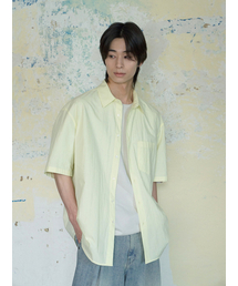 BEGIN202（ビギン202）の「クリーズコットンハーフスリーブシャツ[レモン]（シャツ/ブラウス）」