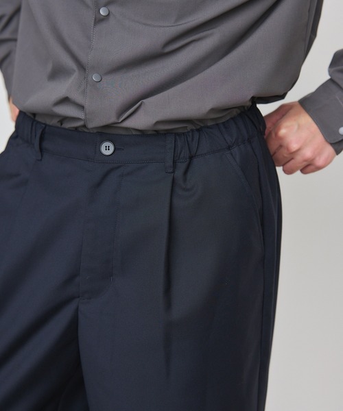 SETUP7(セットアップセブン)の「【SETUP7】Everyday Twill Wide Tuck Pants / エブリデイツイルワイドタックパンツ(チノパンツ・メンズ・ブラック/ブラウン/ネイビー・L/M)」の15枚目の写真