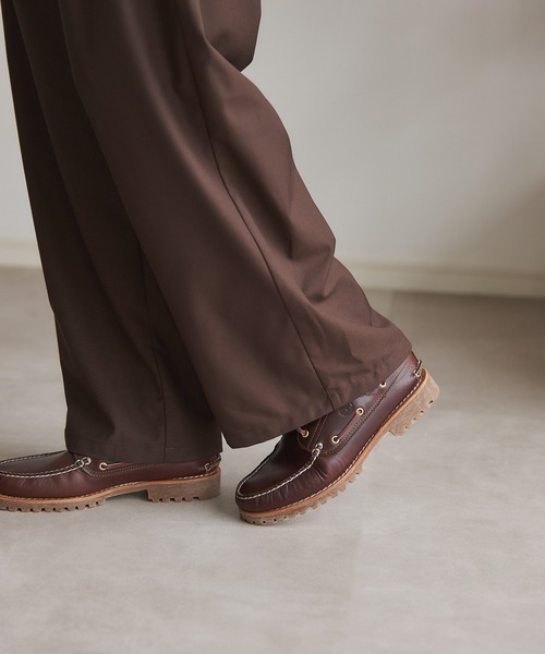 SETUP7(セットアップセブン)の「【SETUP7】Everyday Twill Wide Tuck Pants / エブリデイツイルワイドタックパンツ(チノパンツ・メンズ・ブラック/ブラウン/ネイビー・L/M)」の7枚目の写真