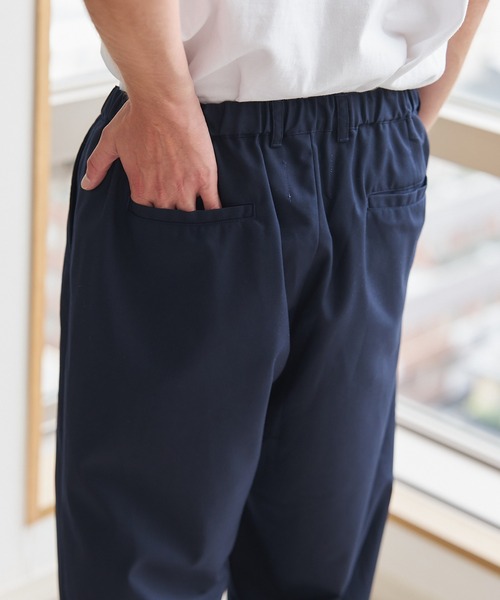SETUP7(セットアップセブン)の「【SETUP7】Everyday Twill Wide Tuck Pants / エブリデイツイルワイドタックパンツ(チノパンツ・メンズ・ブラック/ブラウン/ネイビー・L/M)」の18枚目の写真