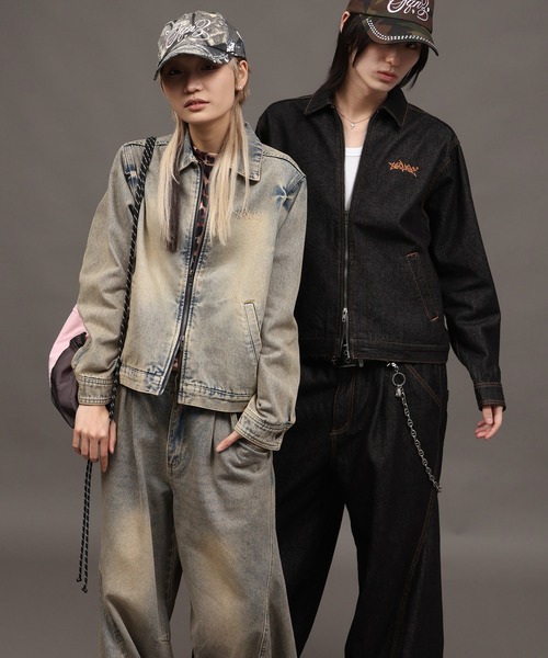 【SEQUENZ/シークエンズ】ZIP UP DENIM JACKET
