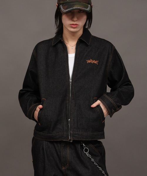 【SEQUENZ/シークエンズ】ZIP UP DENIM JACKET