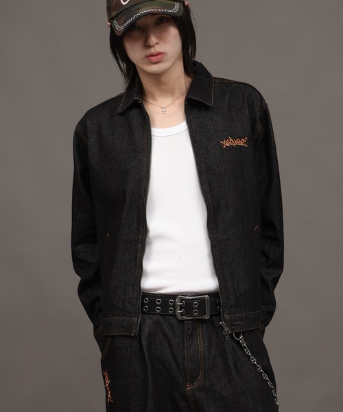 【SEQUENZ/シークエンズ】ZIP UP DENIM JACKET