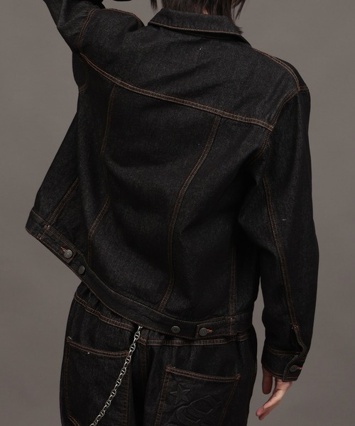 【SEQUENZ/シークエンズ】ZIP UP DENIM JACKET