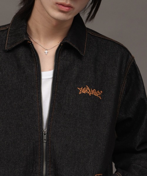 【SEQUENZ/シークエンズ】ZIP UP DENIM JACKET