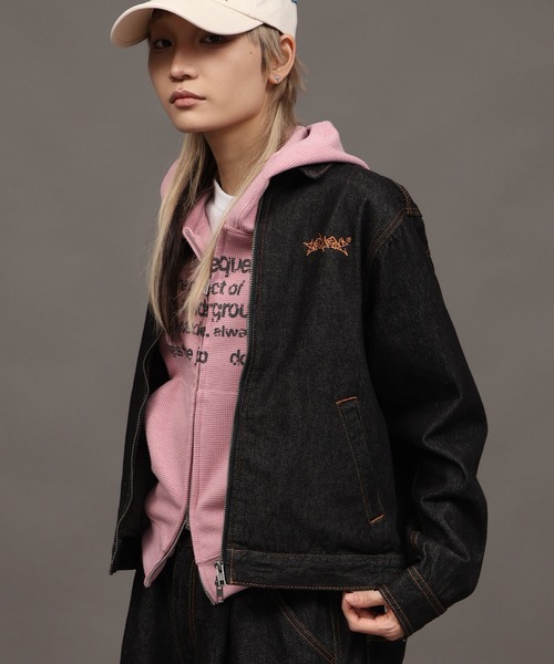 【SEQUENZ/シークエンズ】ZIP UP DENIM JACKET