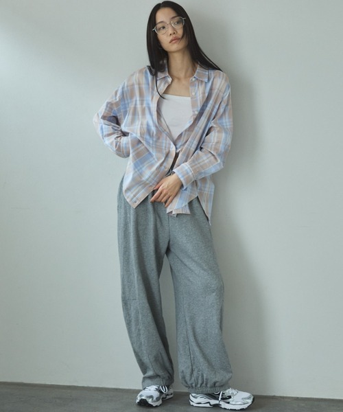 セール】【26SS 先行予約】シアー2WAYシャツ（ストライプ