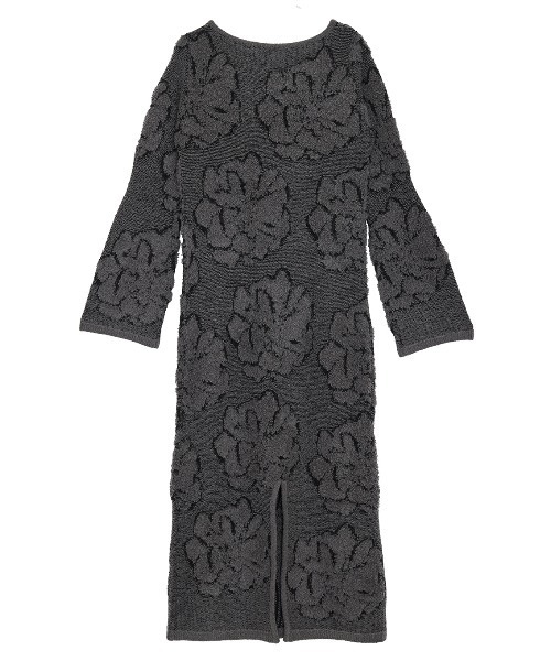 Ameri（アメリ）の「LOOP BLOOM GLOW JACQUARD KNIT DRESS（ドレス・レディース・ベージュ/グレー・SMALL/MEDIUM）」の14枚目の写真