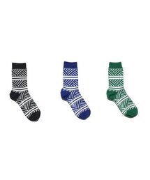 YARNWORKS（ヤーンワークス）の「WORK14 ジオメトリックパターンジャカードソックスベーシックパック - 3カラー（ソックス/靴下）」