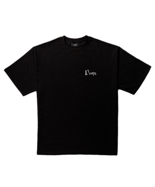 DVAN(ドゥヴァン)の「DVAN MEANS WITH FLOWER EMB 半袖Tシャツ (ブラック) フラワー刺繍Tシャツ (ブラック)(Tシャツ/カットソー・レディース・その他・1/2)」の2枚目の写真