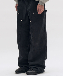 GAMMA GALLERY（ガンマギャラリー）の「Wide Double Knee Carpenter Pants [VINTAGE BLACK]（その他パンツ）」