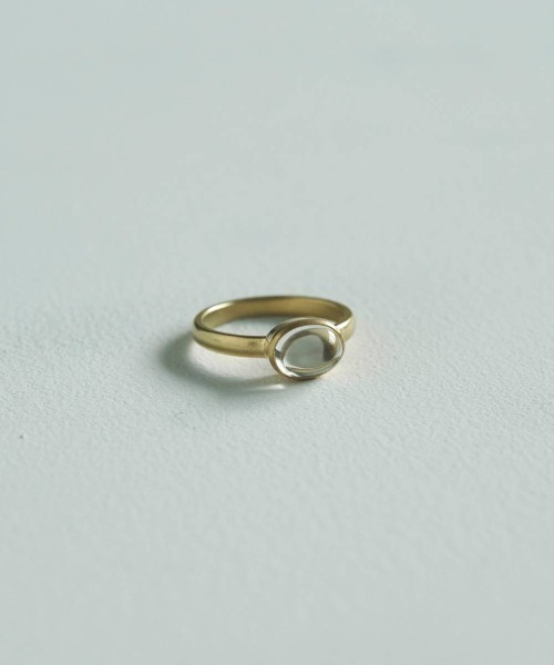 anuke(アンヌーク)の「Stone Thin RIng(リング・レディース・シルバー/ゴールド・#11/#13)」の1枚目の写真