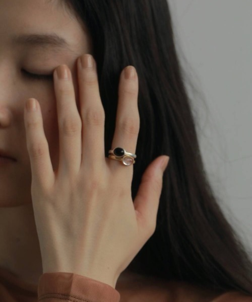 anuke(アンヌーク)の「Stone Thin RIng(リング・レディース・シルバー/ゴールド・#11/#13)」の5枚目の写真