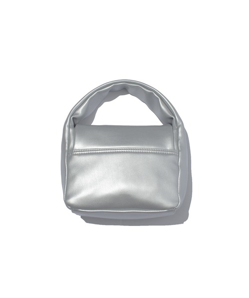F/CE. (エフシーイー)の「F/CE. TECH LEATHER EYELET MINI POACH / エフシーイー テックレザー アイレット ミニポーチ(ハンドバッグ・レディース・ベージュ/ブラック/シルバー・FREE)」の6枚目の写真