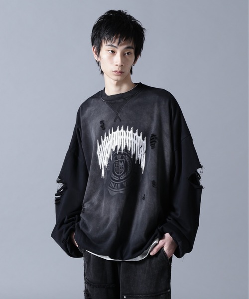 DANKE SCHON（ダンケシェーン）の「DankeSchon/ダンケシェーン/CHEMICAL BALOON CREWNECK（スウェット・メンズ・ブラック・M/L）」の11枚目の写真