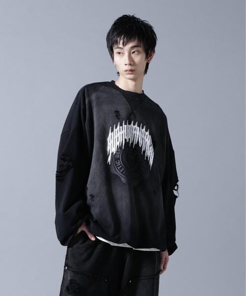 DANKE SCHON（ダンケシェーン）の「DankeSchon/ダンケシェーン/CHEMICAL BALOON CREWNECK（スウェット・メンズ・ブラック・M/L）」の10枚目の写真