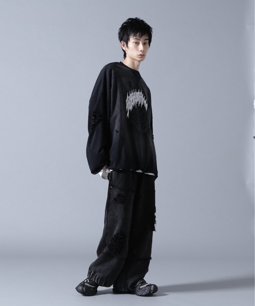 DANKE SCHON（ダンケシェーン）の「DankeSchon/ダンケシェーン/CHEMICAL BALOON CREWNECK（スウェット・メンズ・ブラック・M/L）」の8枚目の写真