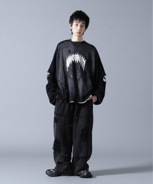 DANKE SCHON（ダンケシェーン）の「DankeSchon/ダンケシェーン/CHEMICAL BALOON CREWNECK（スウェット・メンズ・ブラック・M/L）」の7枚目の写真