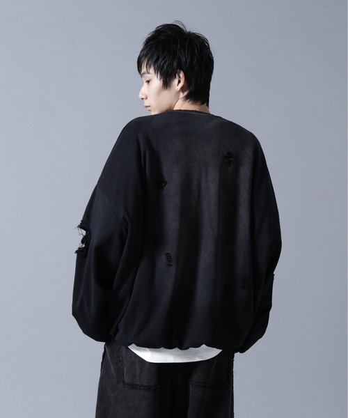 DANKE SCHON（ダンケシェーン）の「DankeSchon/ダンケシェーン/CHEMICAL BALOON CREWNECK（スウェット・メンズ・ブラック・M/L）」の4枚目の写真