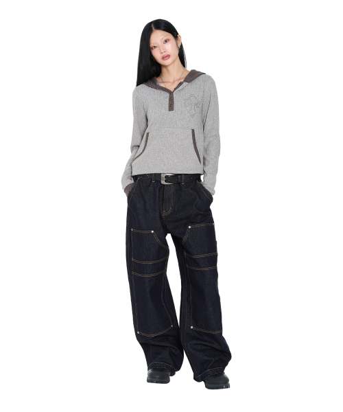 AAKAM(アーカム)の「Gem Studded Leather Belt (Black)(ベルト・レディース・その他・FREE)」の2枚目の写真