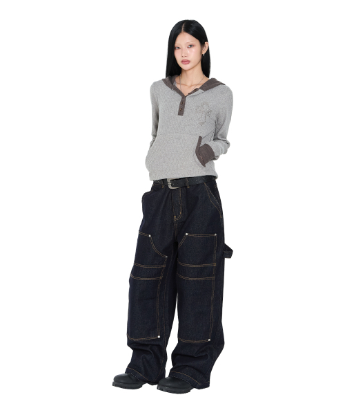AAKAM(アーカム)の「Gem Studded Leather Belt (Black)(ベルト・レディース・その他・FREE)」の3枚目の写真
