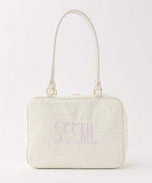 Seemi. byNICECLAUP | 【Seemi.】ツイードスクエアボストンバッグ(ボストンバッグ)