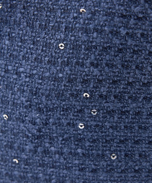 Seemi. byNICECLAUP（ シーミーバイナイスクラップ）の「【Seemi.】ツイードスクエアボストンバッグ（ボストンバッグ・レディース・ネイビー/アイボリー/サックスブルー・FREE）」の10枚目の写真