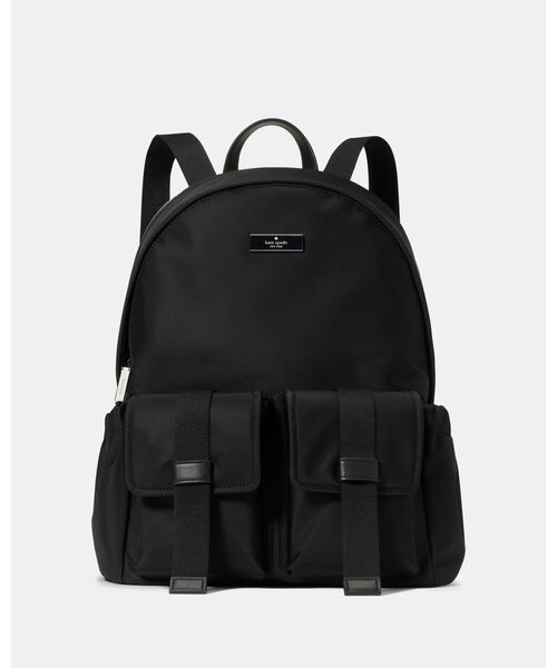 kate spade new york(ケイトスペード ニューヨーク)の「カーター ナイロン ラージ カーゴ バックパック(バックパック/リュック・レディース・ブラック・ONESIZE)」の1枚目の写真