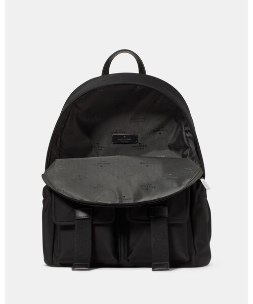kate spade new york(ケイトスペード ニューヨーク)の「カーター ナイロン ラージ カーゴ バックパック(バックパック/リュック・レディース・ブラック・ONESIZE)」の6枚目の写真