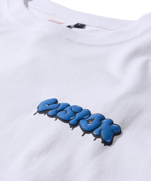 VISION STREET WEAR（ヴィジョンストリートウェア）の「【VISION STREET WEAR】オリジナルグラフィック バックプリントクルーネックTシャツ（Tシャツ/カットソー・レディース・パープル/ホワイト/ブラック・MEDIUM/X-LARGE/LARGE）」の11枚目の写真