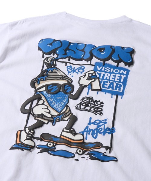 VISION STREET WEAR（ヴィジョンストリートウェア）の「【VISION STREET WEAR】オリジナルグラフィック バックプリントクルーネックTシャツ（Tシャツ/カットソー・レディース・パープル/ホワイト/ブラック・MEDIUM/X-LARGE/LARGE）」の12枚目の写真