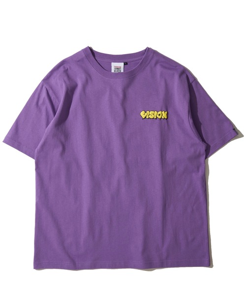 VISION STREET WEAR（ヴィジョンストリートウェア）の「【VISION STREET WEAR】オリジナルグラフィック バックプリントクルーネックTシャツ（Tシャツ/カットソー・レディース・パープル/ホワイト/ブラック・MEDIUM/X-LARGE/LARGE）」の8枚目の写真