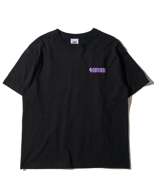 VISION STREET WEAR（ヴィジョンストリートウェア）の「【VISION STREET WEAR】オリジナルグラフィック バックプリントクルーネックTシャツ（Tシャツ/カットソー・レディース・パープル/ホワイト/ブラック・MEDIUM/X-LARGE/LARGE）」の6枚目の写真