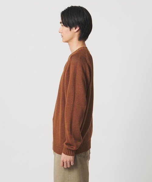 UNITED ARROWS（ユナイテッドアローズ）の「テープヤーン 天竺編み  クルーネック サマーニット（ニット/セーター・メンズ・ブラック/イエロー/ブラウン系・S/M/L/XL）」の16枚目の写真