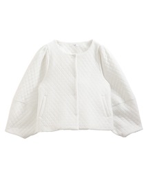 MERAKI（メラキ）の「ベルベットキルティングジャケット（ノーカラージャケット）」