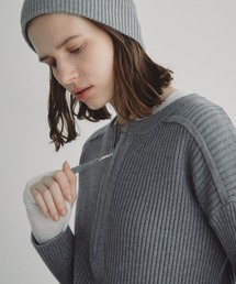 ハーフジップ」に該当するニット/セーター（グレー/灰色系・無地