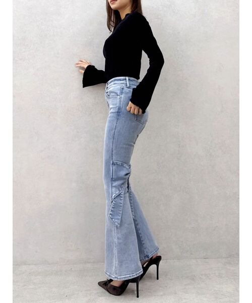 dazzlin(ダズリン)の「バックリボンフルイドパンツ(デニムパンツ・レディース・ブルー/インディゴブルー・SMALL/MEDIUM)」の10枚目の写真