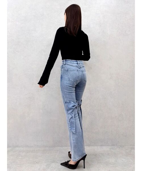 dazzlin(ダズリン)の「バックリボンフルイドパンツ(デニムパンツ・レディース・ブルー/インディゴブルー・SMALL/MEDIUM)」の11枚目の写真