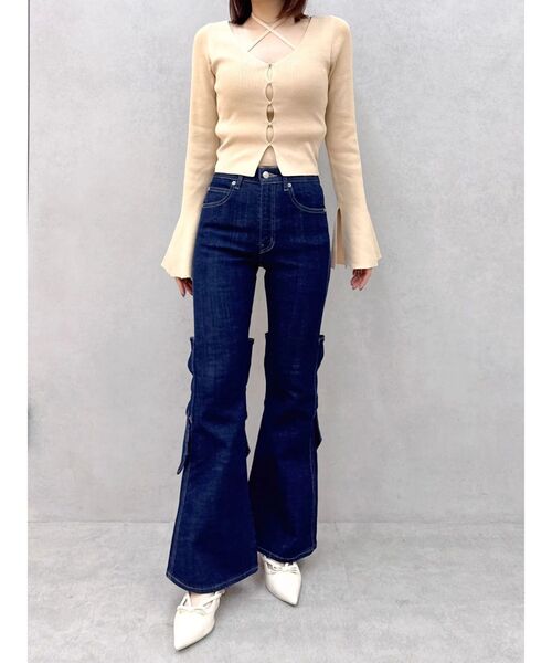 dazzlin(ダズリン)の「バックリボンフルイドパンツ(デニムパンツ・レディース・ブルー/インディゴブルー・SMALL/MEDIUM)」の18枚目の写真