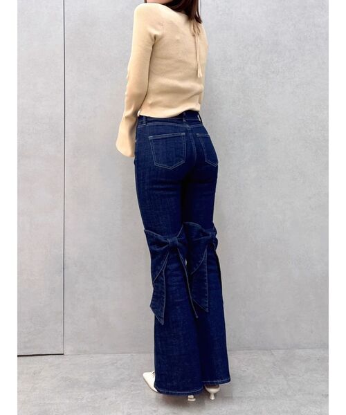dazzlin(ダズリン)の「バックリボンフルイドパンツ(デニムパンツ・レディース・ブルー/インディゴブルー・SMALL/MEDIUM)」の21枚目の写真