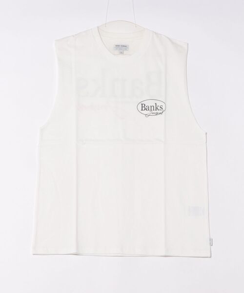 BANKS(バンクス)の「TANK/BANKS JOURNAL/バンクスジャーナル タンクトップ バックプリント ロゴタンク サーフ ストリート ビーチ アウトドア(タンクトップ・メンズ・ブラック/オリーブ/オフホワイト・X-LARGE/MEDIUM/LARGE)」の8枚目の写真