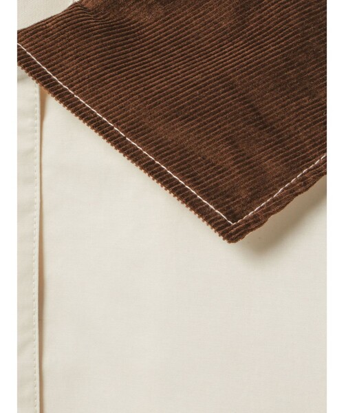 MidiUmi（ミディウミ）の「MidiUmi パッドハンティングジャケット（ダウンジャケット/コート・レディース・チャコールグレー/アイボリー/ブラック・FREE）」の5枚目の写真