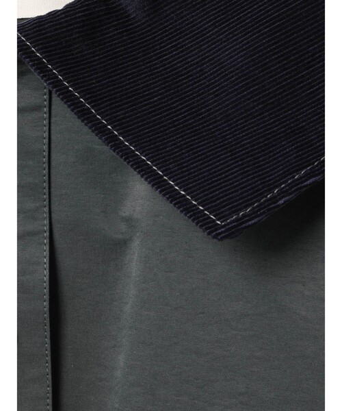 MidiUmi（ミディウミ）の「MidiUmi パッドハンティングジャケット（ダウンジャケット/コート・レディース・チャコールグレー/アイボリー/ブラック・FREE）」の6枚目の写真