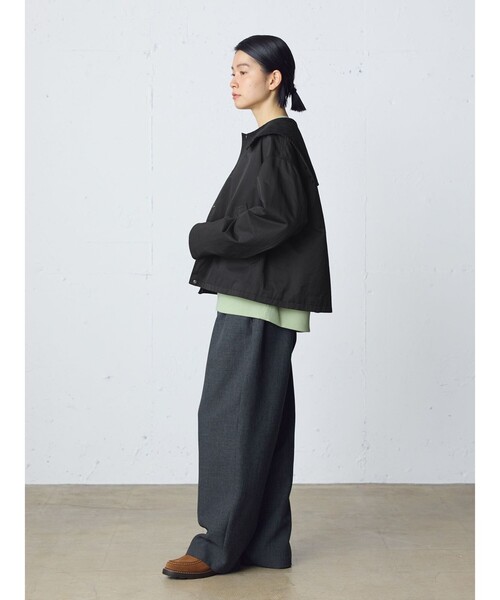 MidiUmi（ミディウミ）の「MidiUmi パッドハンティングジャケット（ダウンジャケット/コート・レディース・チャコールグレー/アイボリー/ブラック・FREE）」の15枚目の写真