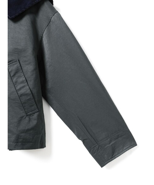 MidiUmi（ミディウミ）の「MidiUmi パッドハンティングジャケット（ダウンジャケット/コート・レディース・チャコールグレー/アイボリー/ブラック・FREE）」の18枚目の写真