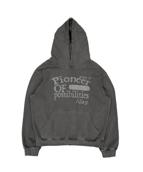 THECOLDESTMOMENT(ザコールデストモーメント)の「TCM pioneer hoodie (charcoal)(パーカー・レディース・その他・M/L)」の2枚目の写真