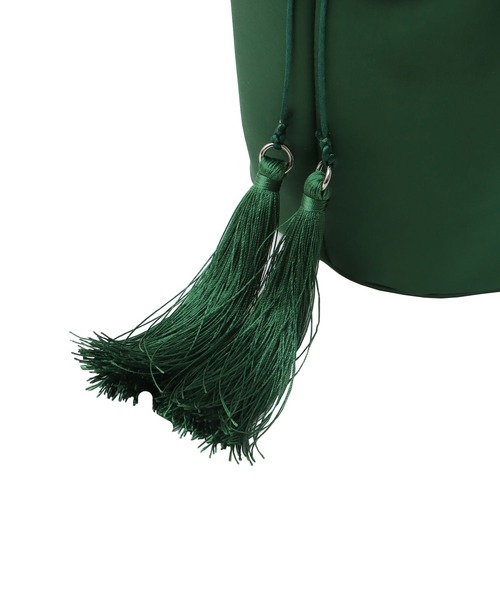 TSURU by Mariko Oikawa（ツルバイマリコオイカワ）の「TSURU by Mariko Oikawa / Lennon(サテン巾着バッグ WB-1264390)（ハンドバッグ・レディース・グリーン・FREE）」の9枚目の写真