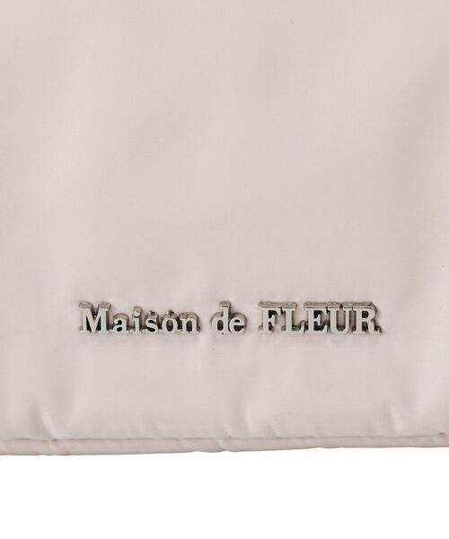 Maison de FLEUR(メゾンドフルール)の「撥水加工リボンキャリーオンバッグ(トートバッグ・レディース・ピンク系その他3/ブラック・FREE)」の3枚目の写真
