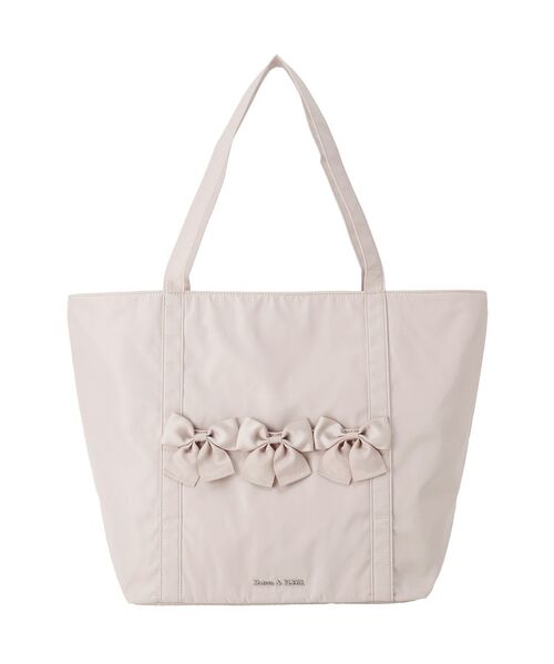 Maison de FLEUR(メゾンドフルール)の「撥水加工リボンキャリーオンバッグ(トートバッグ・レディース・ピンク系その他3/ブラック・FREE)」の5枚目の写真