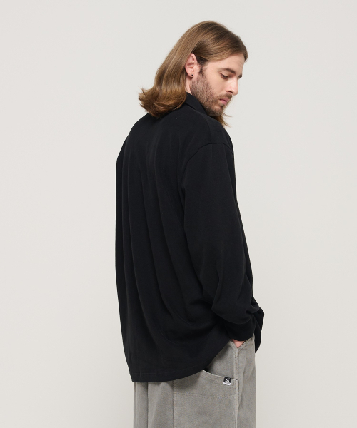 CARGOBROS(カーゴブロス)の「フルラバーオーバー長袖カラーTシャツ(ブラック)(ポロシャツ・メンズ・その他・FREE)」の5枚目の写真